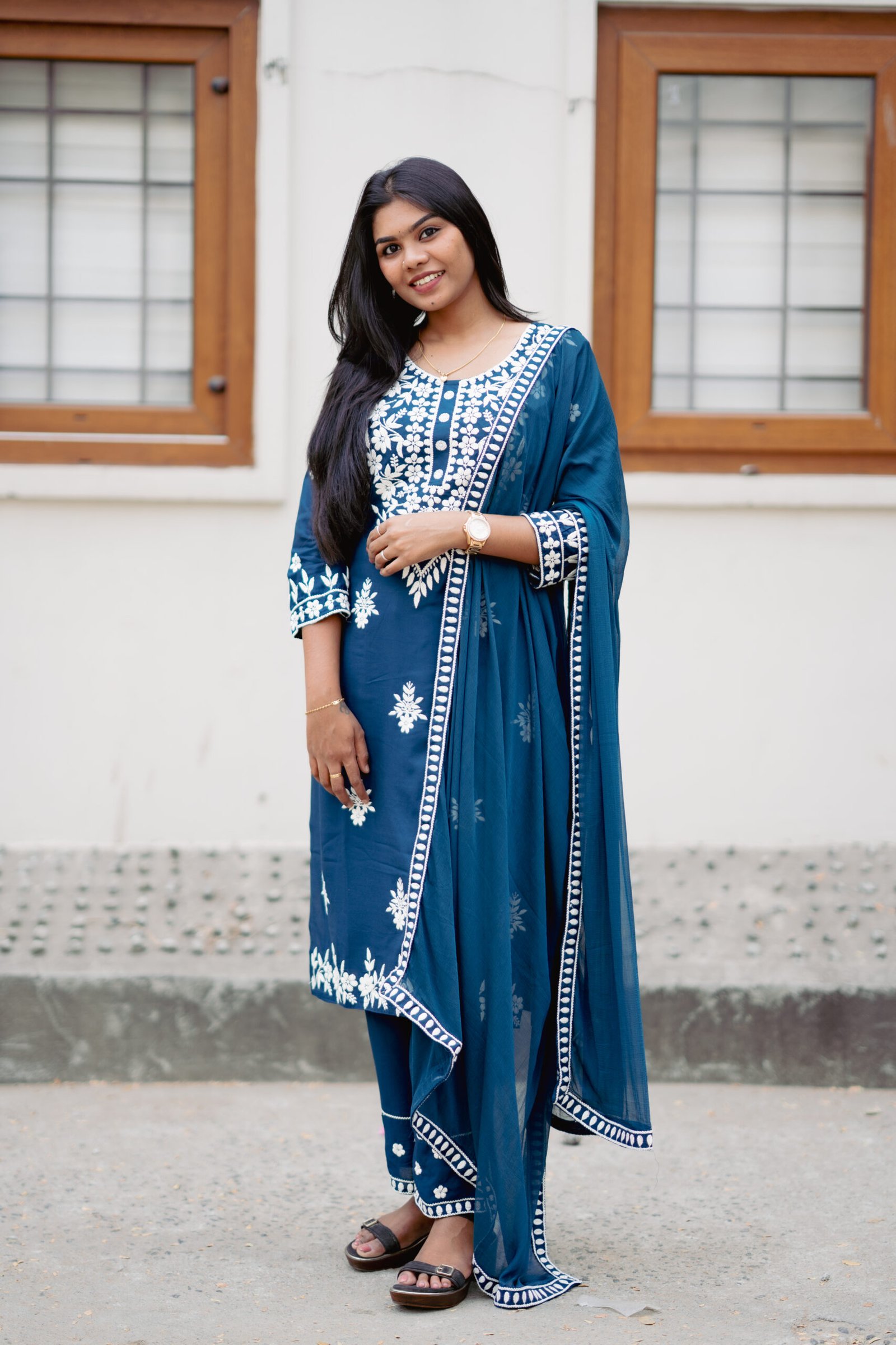 Gizia - Teal Blue Salwar