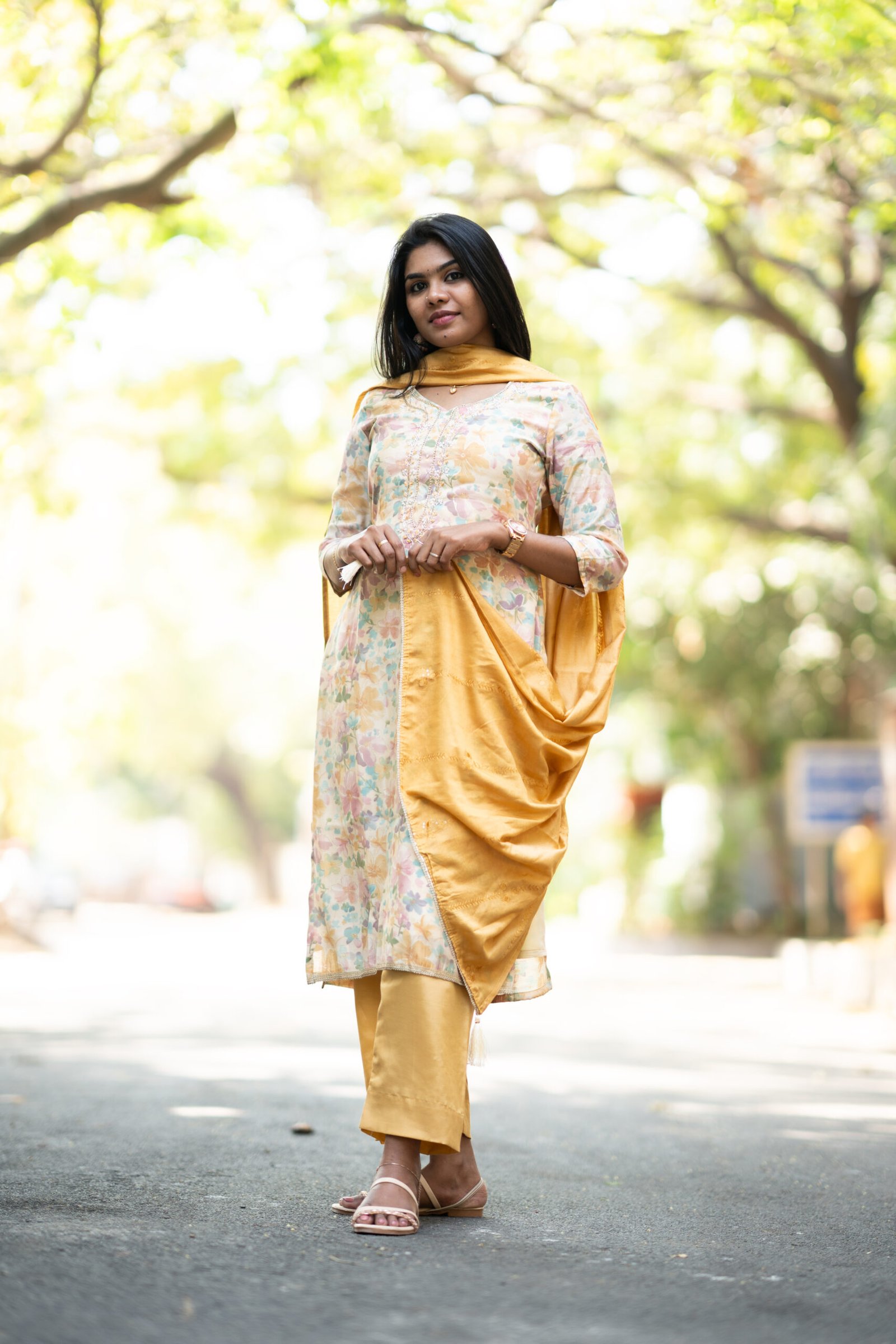 Gizia - Sunset Yellow Salwar