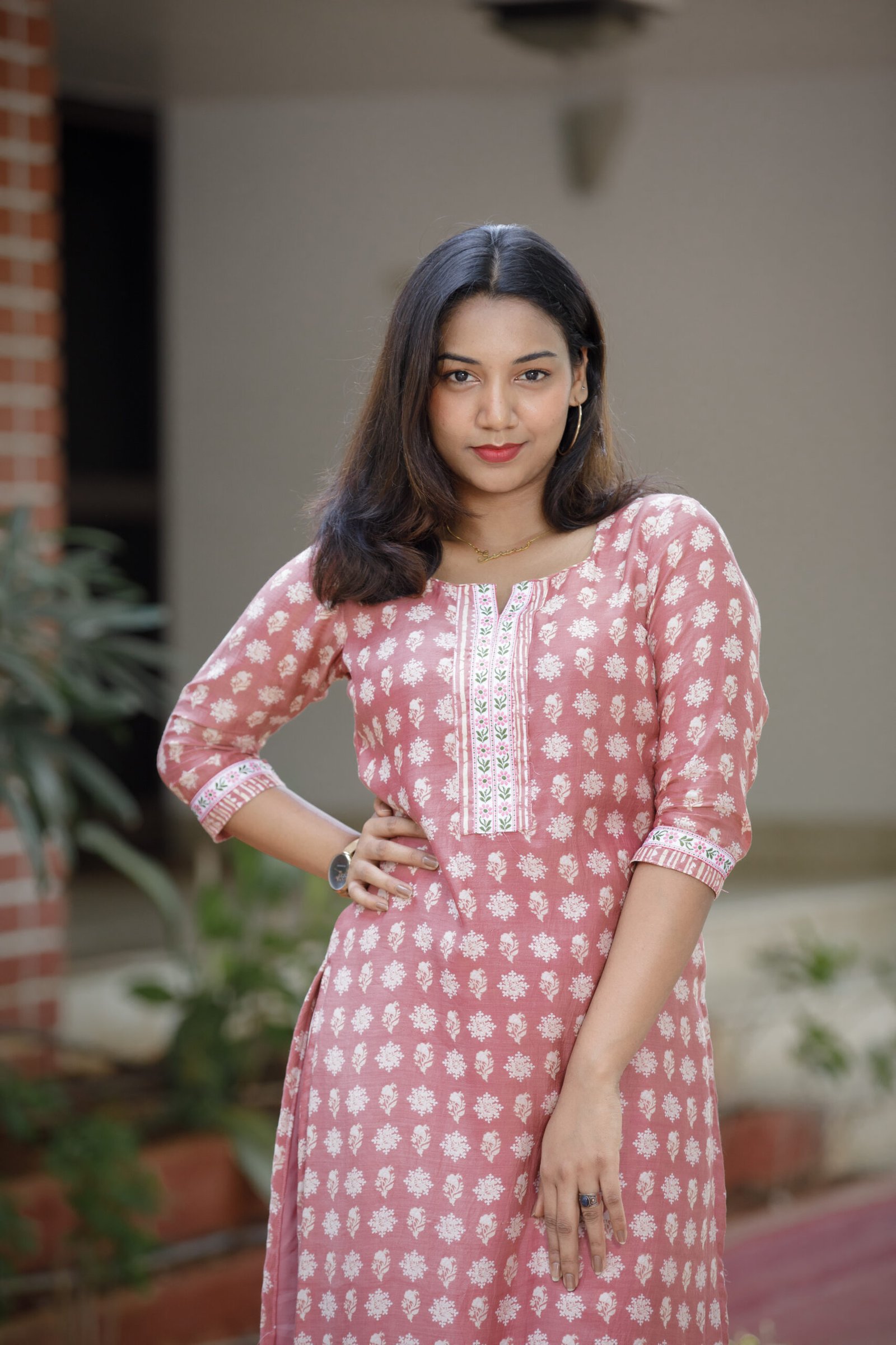 Pink Muslin Suit - Image 4