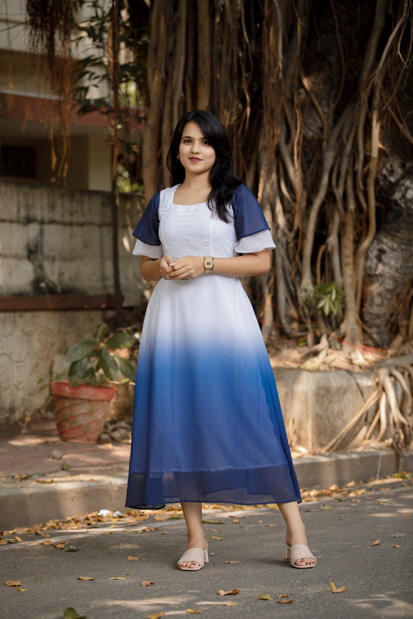 Blue Hue Ombre Dress