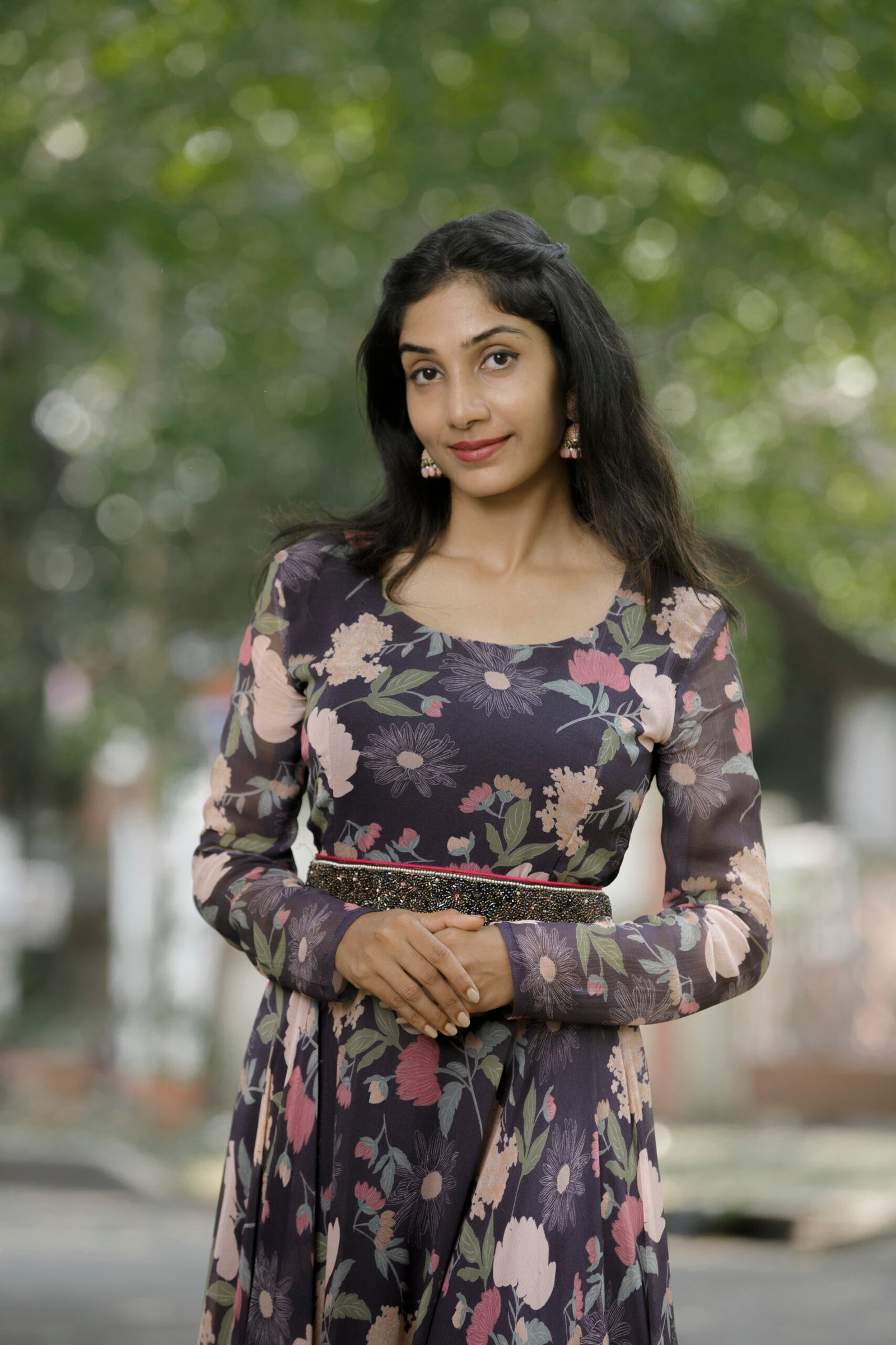 Black floral Gown - Image 10