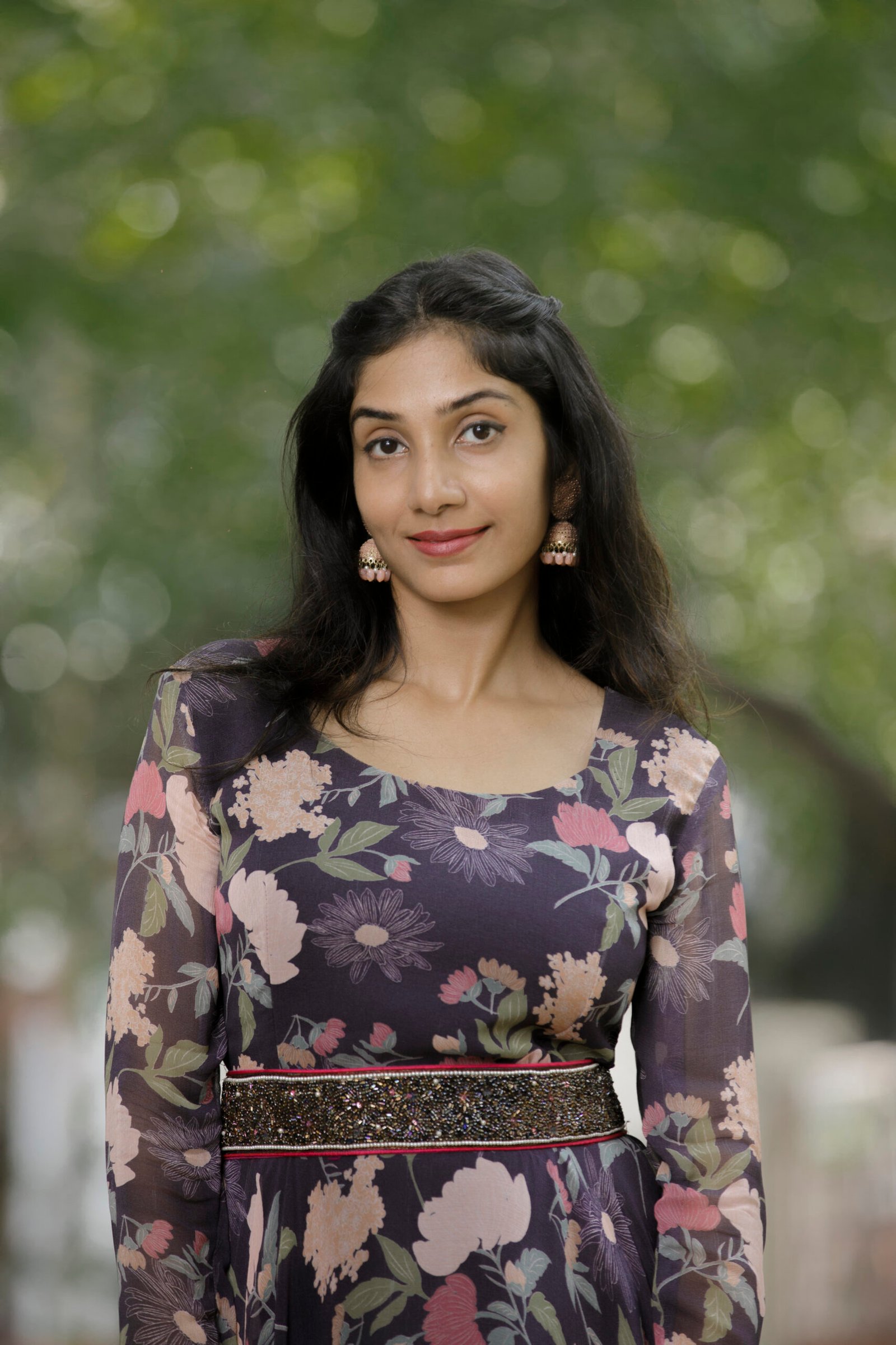 Black floral Gown - Image 9