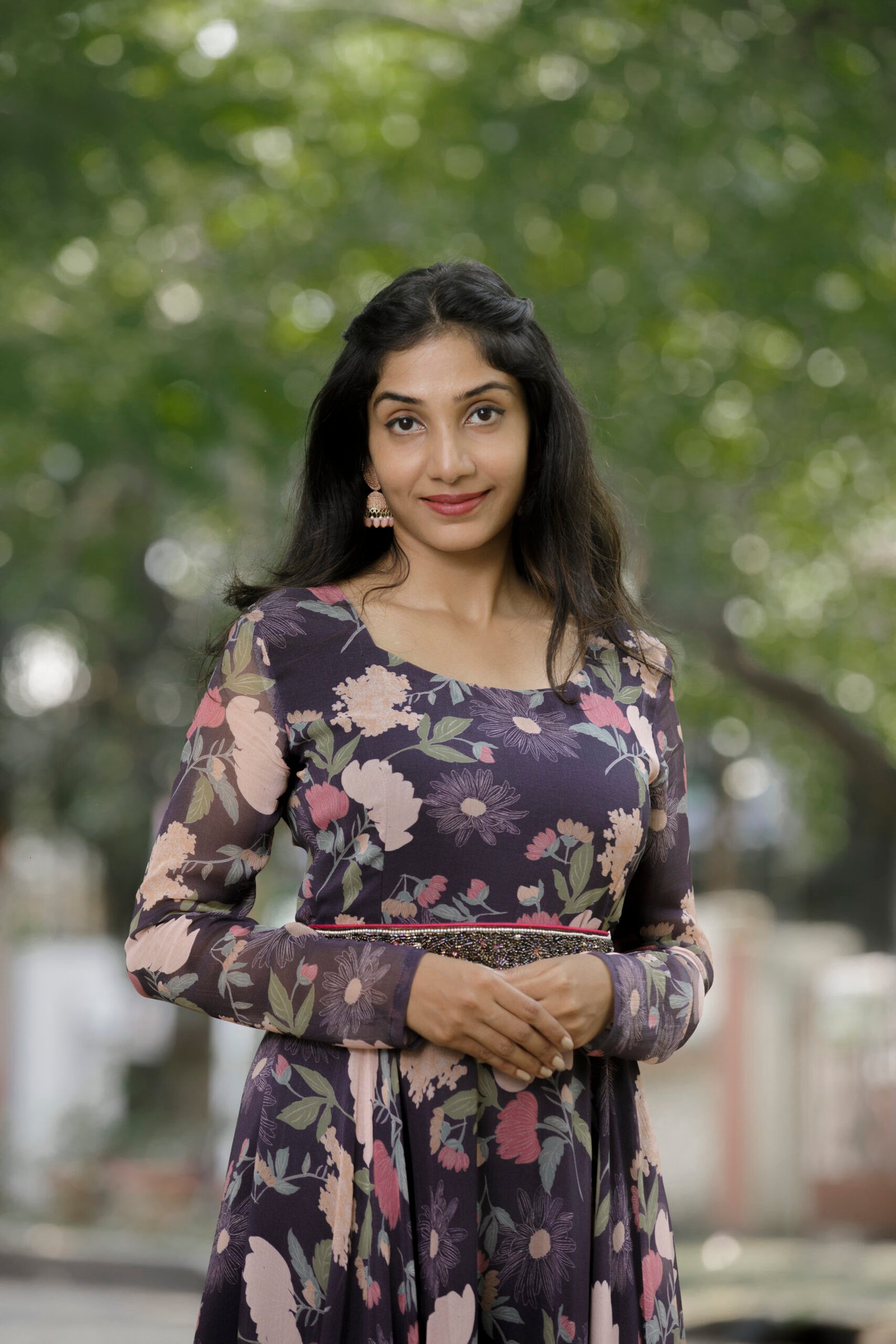 Black floral Gown - Image 6
